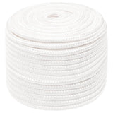 Vidaxl boat rope 12 mm 100 m polypropylene full white