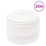 Vidaxl Bootsseil 14 mm 25 m Polypropylen massiv weiß