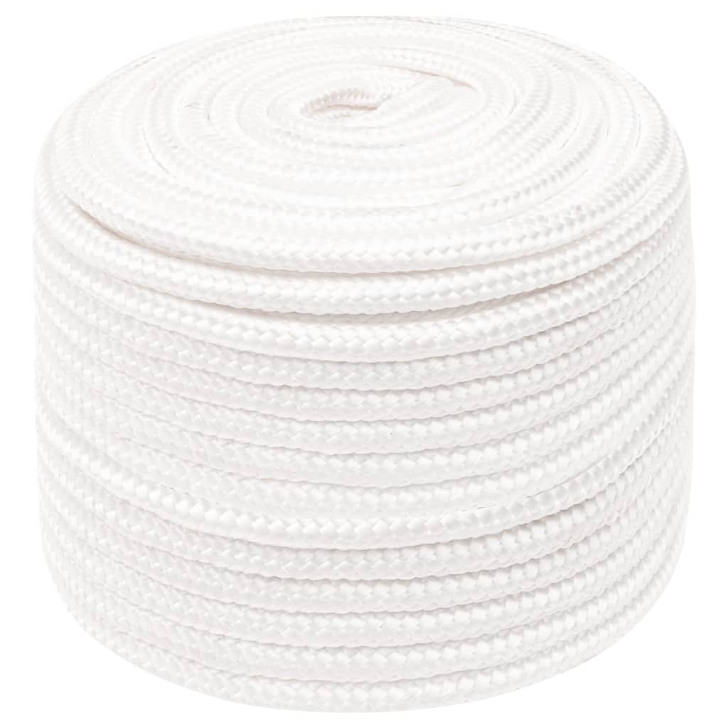 Vidaxl Bootsseil 14 mm 25 m Polypropylen massiv weiß