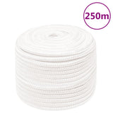 Vidaxl boat rope 14 mm 250 m polypropylene full white