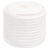 Vidaxl Bootsseil 16 mm 50 m Polypropylen massiv weiß