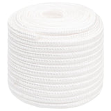 Corde de bateau vidaxl 16 mm 50 m polypropylène plein blanc