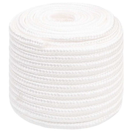 Vidaxl Bootsseil 16 mm 100 m Polypropylen massiv weiß