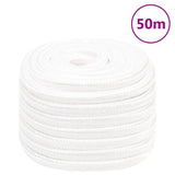 Vidaxl Bootsseil 20 mm 50 m Polypropylen massiv weiß
