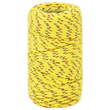 Corde de bateau vidaxl 2 mm 25 m en jaune en polypropylène