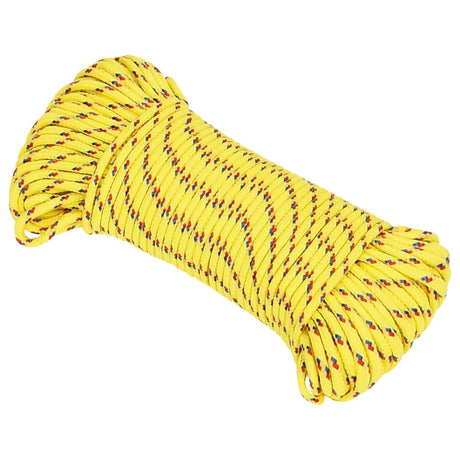 VIDAXL -Kofferchen 3 mm 100 m Polypropylengelb