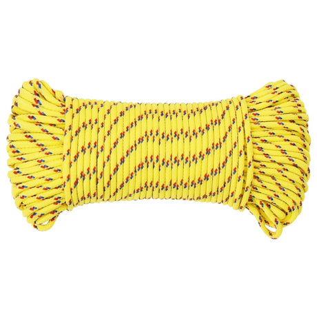 VIDAXL -Kofferchen 3 mm 100 m Polypropylengelb