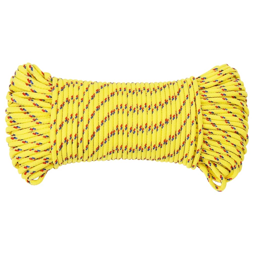 Vidaxl Bootsseil 5 mm 100 m Polypropylen gelb