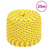 Vidaxl -Bootseil 6 mm 25 m Polypropylengelb