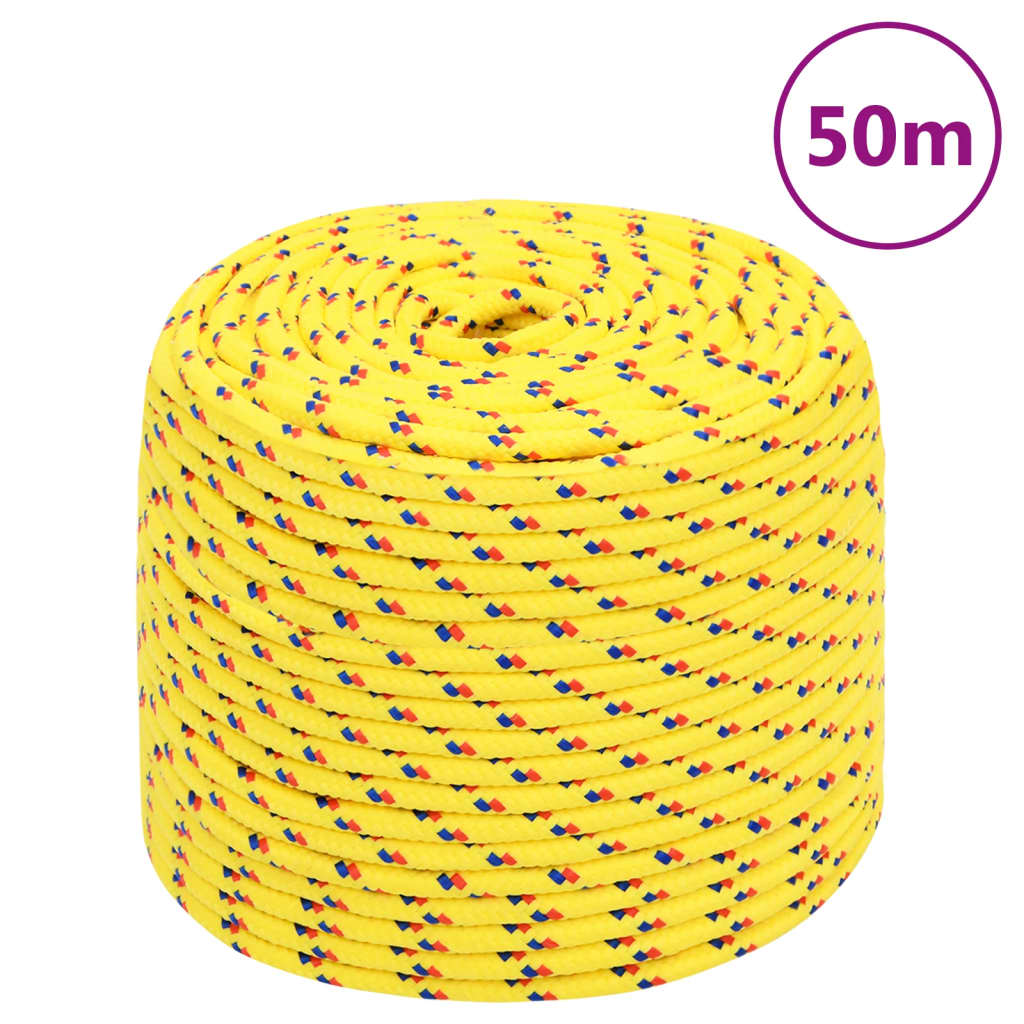 Vidaxl Bootsseil 8 mm 50 m Polypropylen gelb