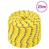 Vidaxl boat rope 12 mm 25 m polypropylene yellow