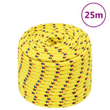 Vidaxl -Bootseil 12 mm 25 m Polypropylengelb