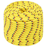 Vidaxl boat rope 12 mm 25 m polypropylene yellow