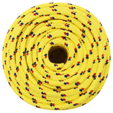 Vidaxl boat rope 12 mm 25 m polypropylene yellow