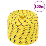 Vidaxl Bootsseil 14 mm 100 m Polypropylen gelb