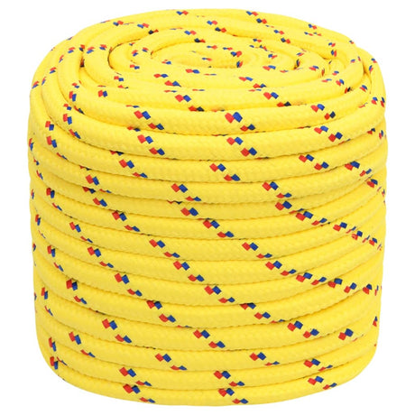 Vidaxxl Bootsseil 16 mm 25 m Polypropylen gelb