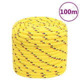 Vidaxl Bootsseil 18 mm 100 m Polypropylen gelb