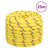 Vidaxxl Bootsseil 20 mm 25 m Polypropylen gelb