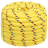 Vidaxxl Bootsseil 20 mm 25 m Polypropylen gelb