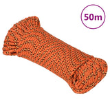 Vidaxl boottouw 3 mm 50 m polypropyleen oranje