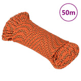 Vidaxl -Bootseil 5 mm 50 m Polypropylenorange