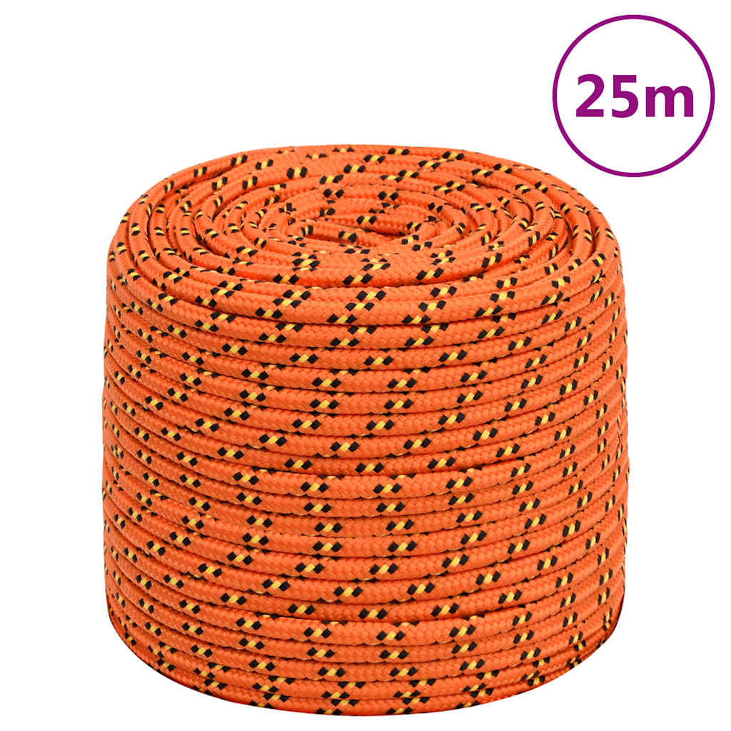 Vidaxl Bootsseil 6 mm 25 m Polypropylen Orange