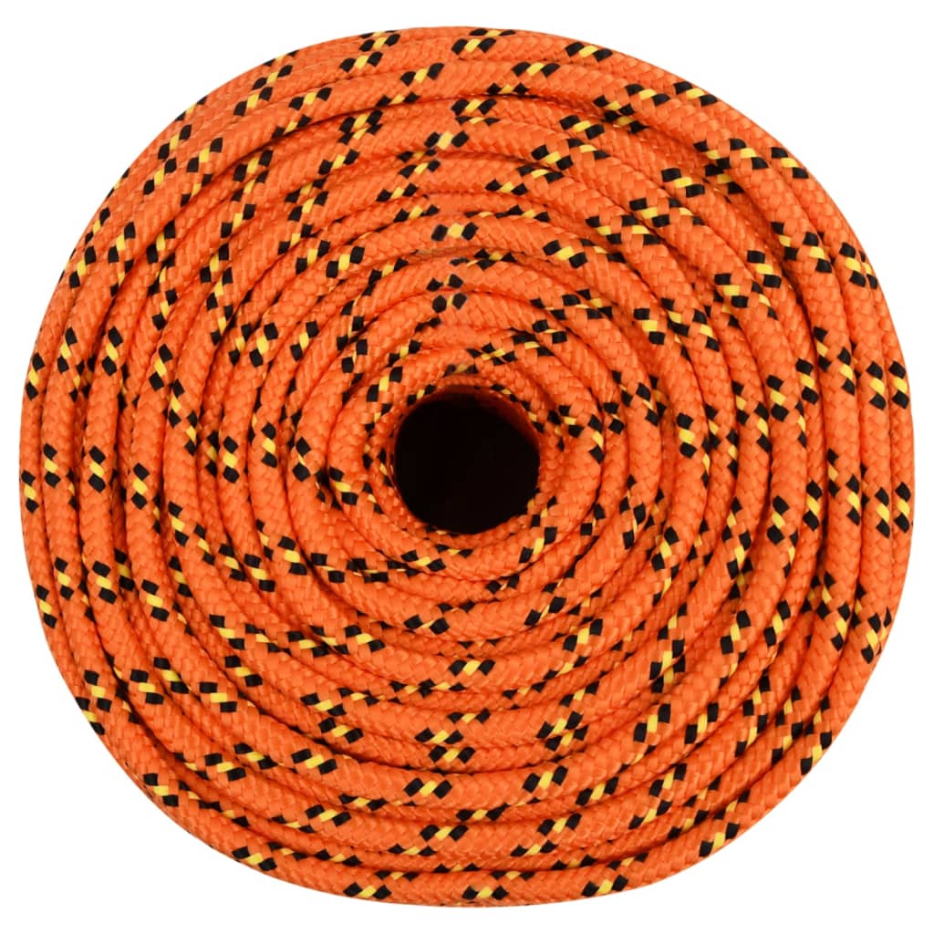Vidaxxl Bootsseil 10 mm 25 m Polypropylen Orange