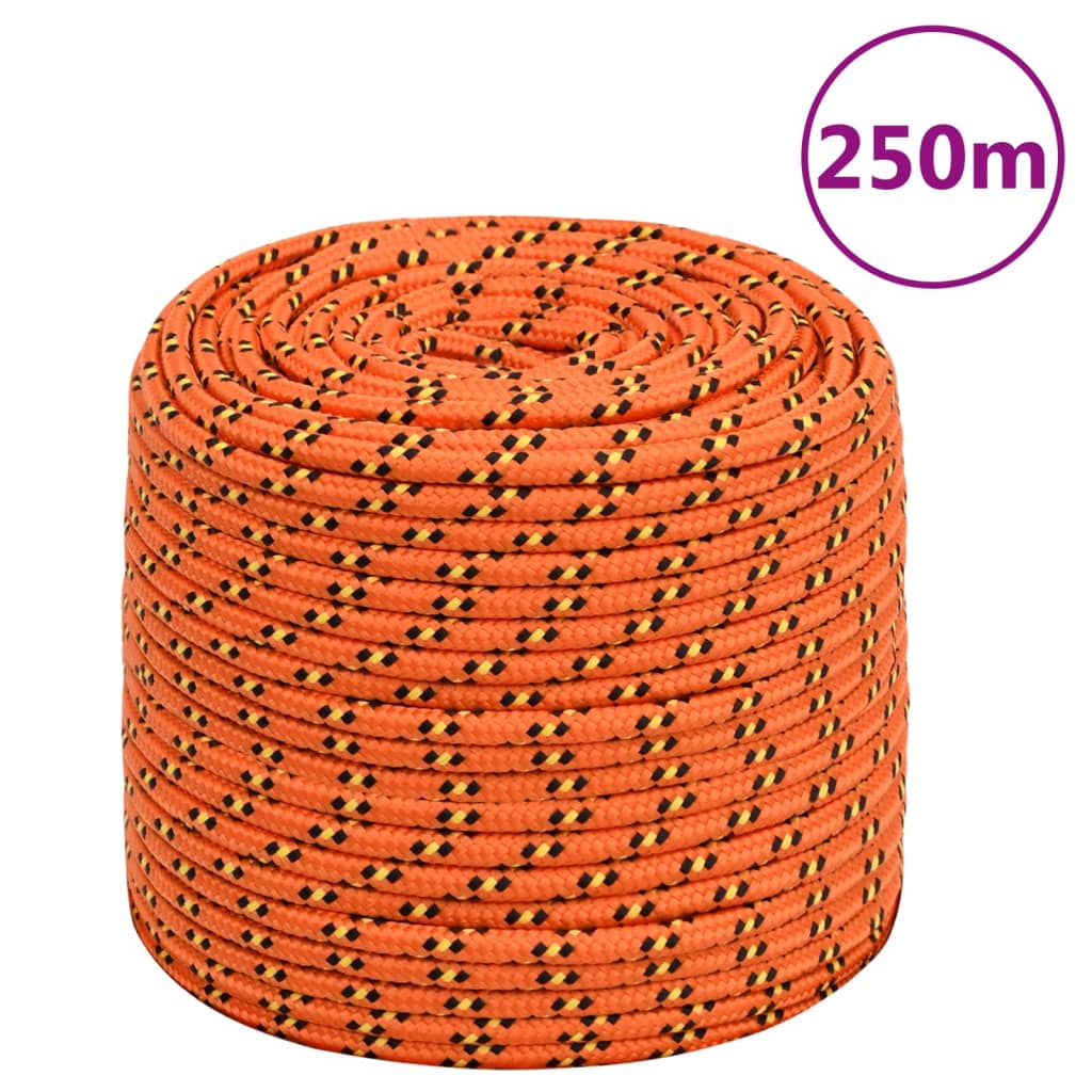 Vidaxl Boat Rope 10 mm 250 m polypropylen Orange