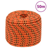 Vidaxxl Bootsseil 12 mm 50 m Polypropylen Orange