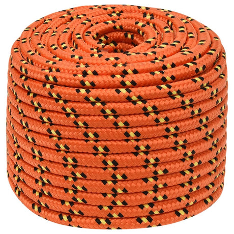 Vidaxxl Bootsseil 12 mm 50 m Polypropylen Orange
