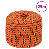 Vidaxxl Bootsseil 14 mm 25 m Polypropylen Orange