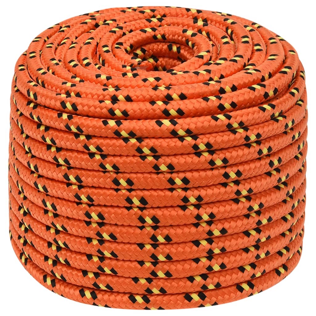 Vidaxxl Bootsseil 14 mm 50 m Polypropylen Orange