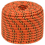 Vidaxl -Bootseil 14 mm 250 m Polypropylenorange