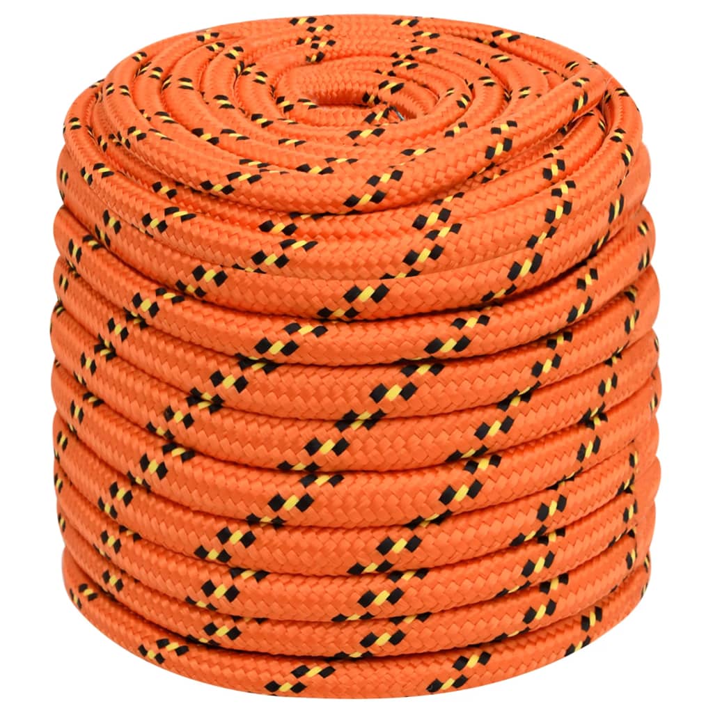 Vidaxxl Bootsseil 16 mm 25 m Polypropylen Orange