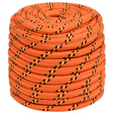 Vidaxxl Bootsseil 16 mm 50 m Polypropylen Orange