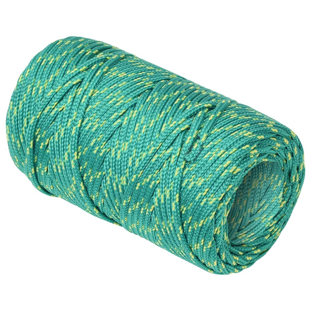 Vidaxl boat rope 2 mm 25 m polypropylene green