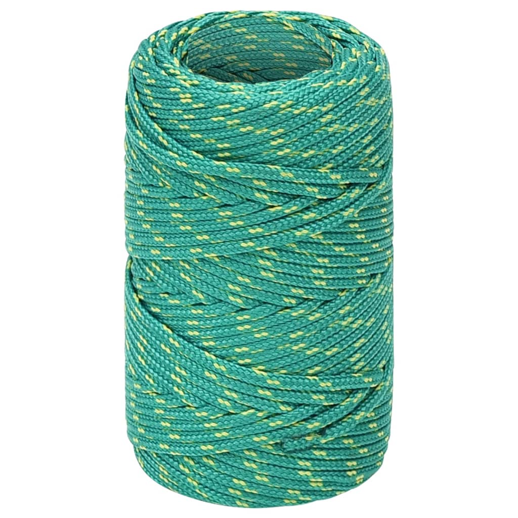 Vidaxl Bootsseil 2 mm 100 m Polypropylen grün