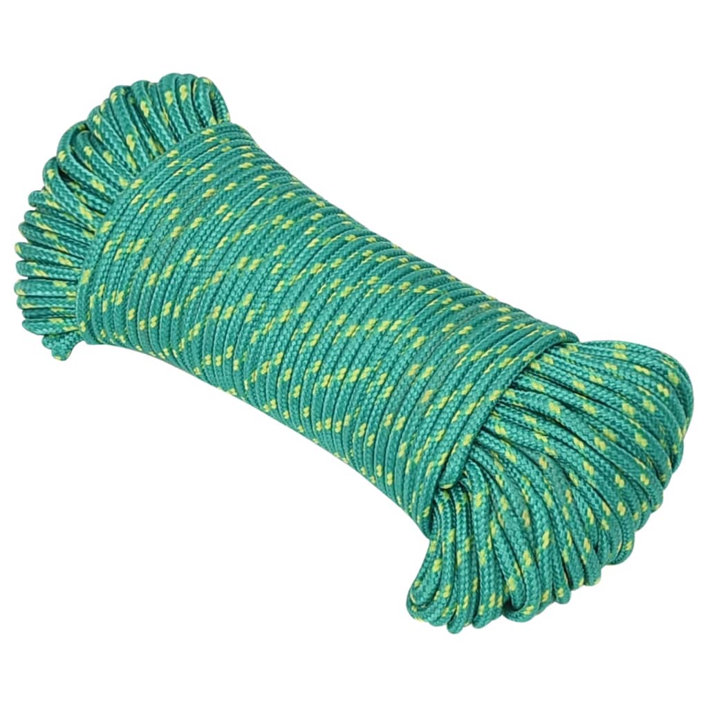 Vidaxl -Bootseil 4 mm 50 m Polypropylengrün
