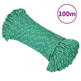 Vidaxl Bootsseil 4 mm 100 m Polypropylen grün