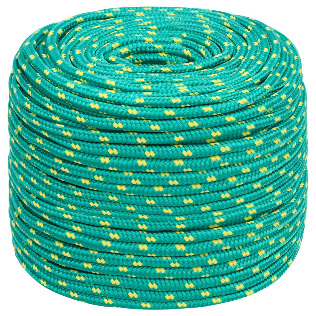 Corde à bateau Vidaxl 6 mm 25 m vert polypropylène