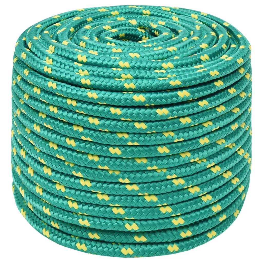 Vidaxl boat rope 12 mm 250 m polypropylene green