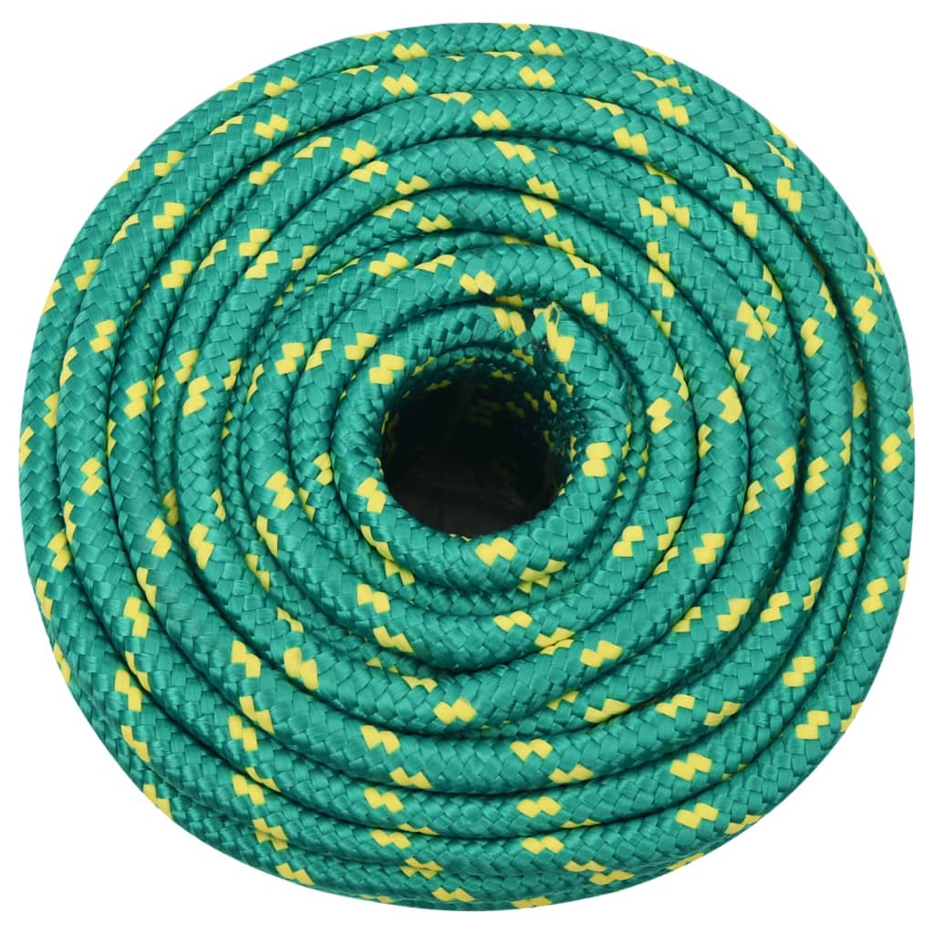 Vidaxl Boat Rope 14 mm 25 m polypropylengrønn