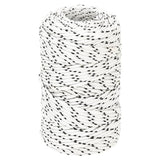 Vidaxl -Bootseil geflochten 2 mm x 500 m Polyesterweiß