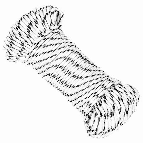 Vidaxl Bootsseil geflochten 4 mm x 500 m Polyester weiß