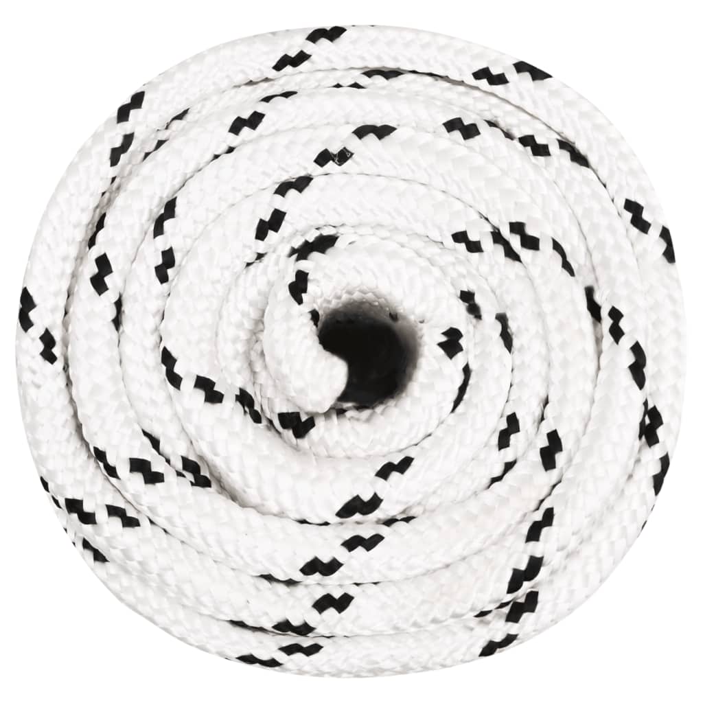 Vidaxl Werkouw 16 mm 100 m Polyester weiß