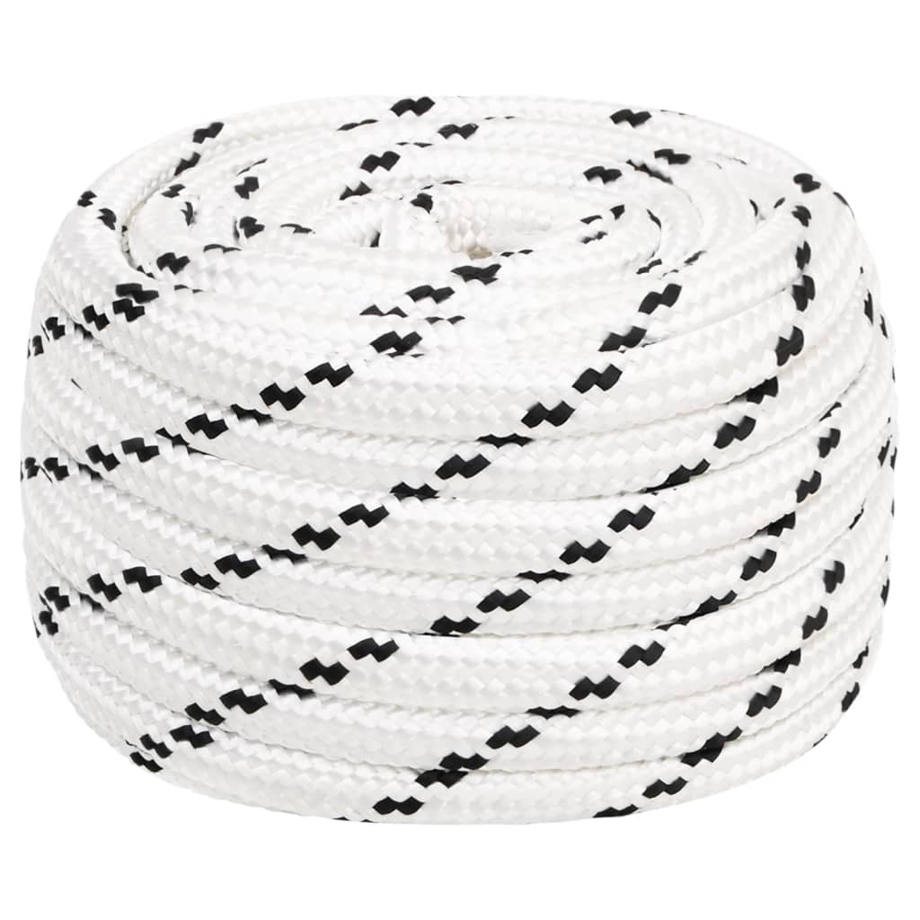 Vidaxl Werkouw 18 mm 100 m Polyester weiß