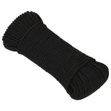 Vidaxx Arbeitsseil 3 mm 500 m Polyester schwarz