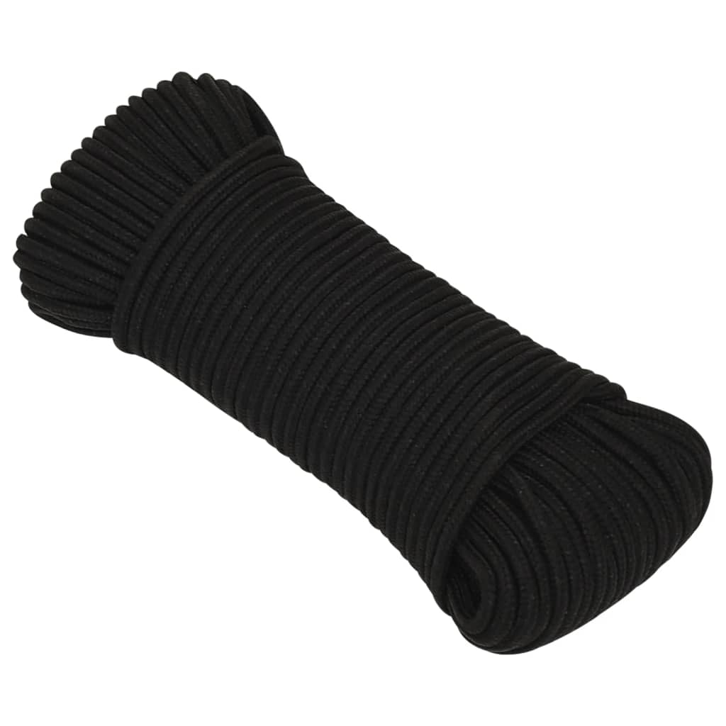 Vidaxl Werkouw 5 mm 25 m Polyesterschwarz