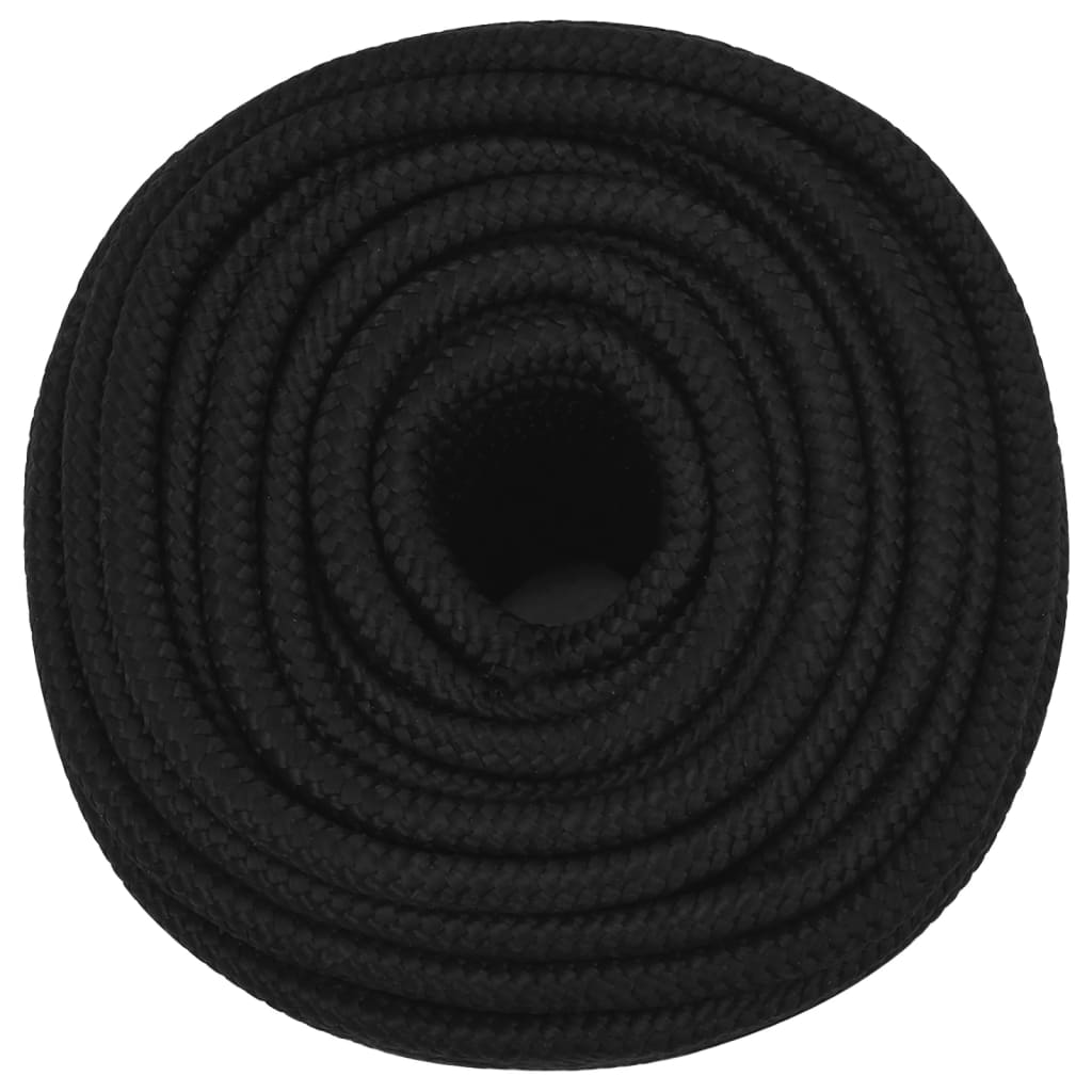 Vidaxl Werkouw 12 mm 100 m Polyesterschwarz