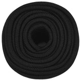 Vidaxl Werkouw 12 mm 250 m Polyesterschwarz